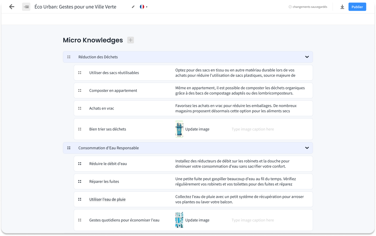 Simplified learning path editor